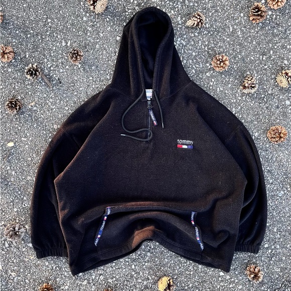 Tommy Gear vintage fleece hoodie Hinfiger 80s - Picture 1 of 6